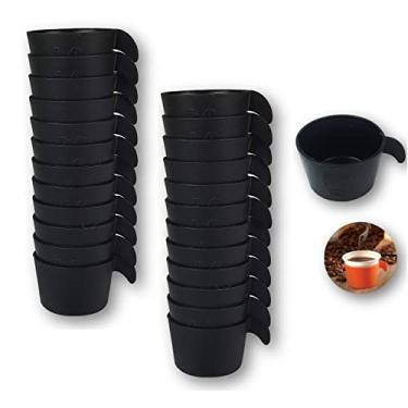 Imagem de Conjunto Copete 24 Porta Copos Cantinho Café Plástico Preto - AMZ