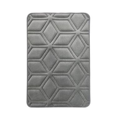 Imagem de Kit 2 Pisos Banho Diamond Cinza Just Home Collection