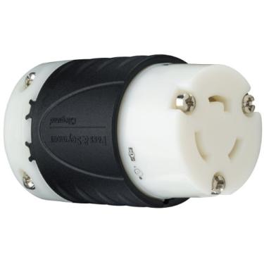 Imagem de Legrand-Pass & Seymour L520CCCV3 Conector de bloqueio de giro de grau de especificação industrial 20-Amp 125-volts dois polos 3 fios