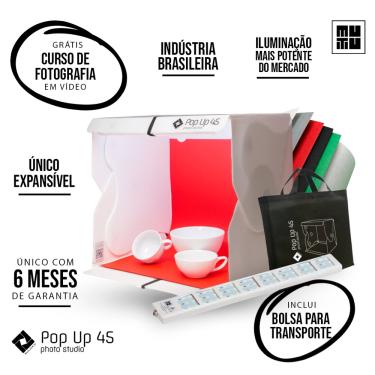 Imagem de Mini Estúdio Fotográfico Pop Up 45 Mutu - Ultra Potente - Nacional - 45 x 45 x 45cm