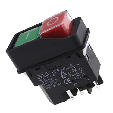 Imagem de SING F LTD Interruptor elétrico IP55 com botão vermelho e verde de 240 V para substituição de interruptor elétrico de misturador de cimento Belle Minimix