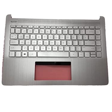 Imagem de Substituição para Hp 14T-DQ200 14-DQ 14-FQ 14s-dq 14s-dr 14s-fq Capa superior para laptop apoio para o palma do teclado peça de montagem L88200-001 Tira