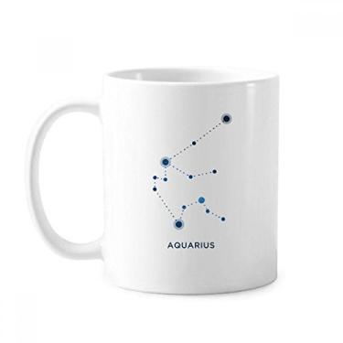 Imagem de Caneca Aquarius Constelação Signo do Zodíaco Cerâmica Copo de Café Porcelana Utensílios de Mesa