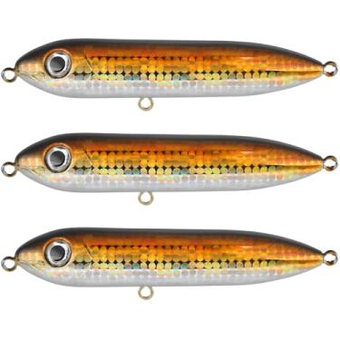 Imagem de Catfish – Atração flutuante para pesca em forma de dragão demônio para pesca de sapatilha, 10 cm (pacote com 3, lanchonete dourado)