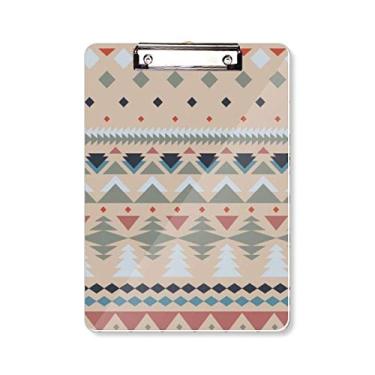 Imagem de Placa de suporte para pasta, pasta, triângulo, losango, cinza, azul, vermelho, cinza, A4