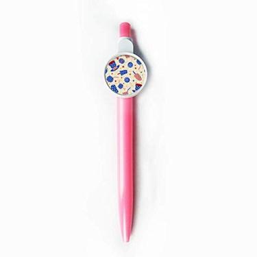 Imagem de USA Hat Candy Ice Cream Star Festival Rollerball Tip Blue Retrátil Caneta Escreva Papelaria