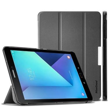 Imagem de Capa Smart Case Compatível Samsung Galaxy Note 10.1'' 2014 Edition SM-P600 P601 P605-PRETO, Leve, PU de qualidade,Anti-impressões digitais,Resistente a arranhões