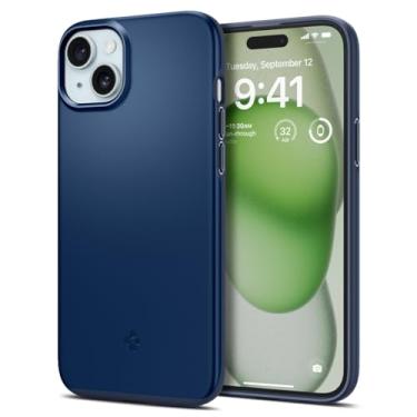 Imagem de Capa Spigen para iPhone 15 Plus: ajuste fino [antiarranhões] fina e leve para Apple iPhone 15 Plus - azul marinho