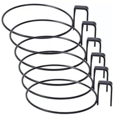 Imagem de Suporte Vaso Parede Suculenta Samambaia Pendurar 6 Unidades Preço Baixo 11 CM