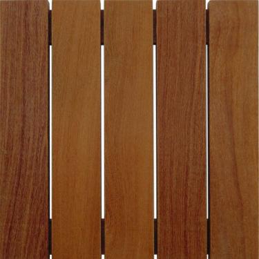 Imagem de Deck em Placa de Madeira Modular Base Madeira 50cmx50cm MaderSilva Cumaru