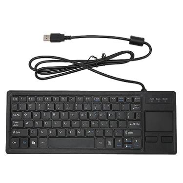 Imagem de Teclado de Toque Compacto Ultrafino, Teclado Com Fio Com Touchpad, Função HUB, Tecla de Tesoura X, Suporta Gestos Básicos para Indústria, Serviços de Alimentação, Manufatura,