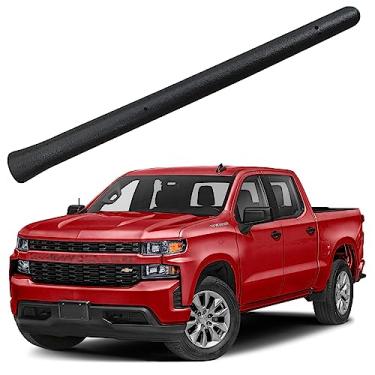 Imagem de Antena de borracha curta de 15 cm para Chevrolet Silverado 1500 (2007-2023), mastro de substituição de antena Chevy Silverado 1500 - à prova de lavagem de carro - bobina interna de cobre