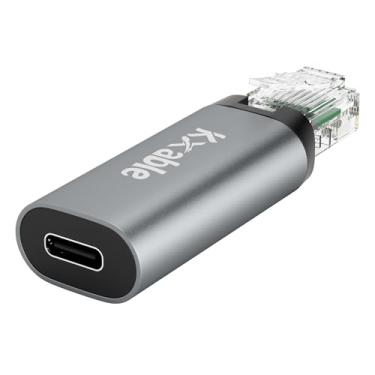 Imagem de Kxable Adaptador USB C para Ethernet, 1 Gbps, Suporte para Cabo USB C para C e USB A para C, Compatível com MacBook Pro, iPad Pro