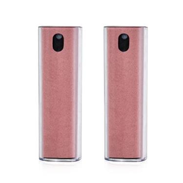 Imagem de Limpador de tela à prova de impressão digital, 2 peças, limpador de tela, spray de névoa para Smart Phone TV, laptop, tablet, PC, monitor de computador, telas planas LCD (rosa)