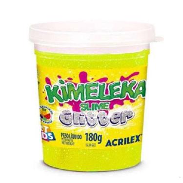 Imagem de Slime Kimeleka Glitter 180g Art Kids Variação:amarelo