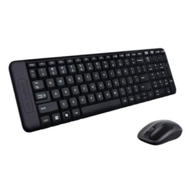 Imagem de Kit Teclado e Mouse sem Fio Logitech Mk220 Pra Computador - A.R Varied