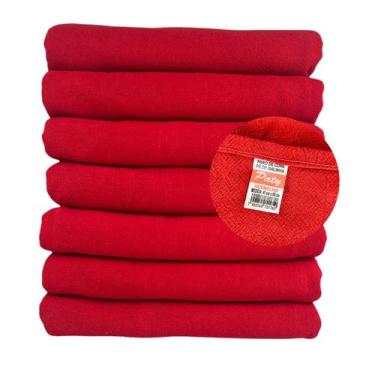 Imagem de Kit 5 Pano De Prato Pé De Galinha Preto Vermelho Pink Amarelo Azul - P