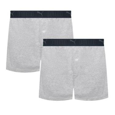 Imagem de 2 Cuecas Samba Canção Com Cós Elástico e Abertura Masculina Adulto - S