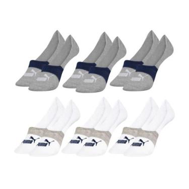 Imagem de 6 Pares De Meias Sapatilha Invisível Cotton Algodão Masculino - Selene