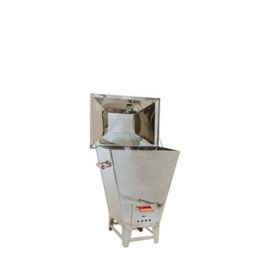 Imagem de Churrasqueira a bafo carvão inox pequena  - CHURRASCOBRASILEIRO