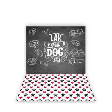 Imagem de Fundo Fotográfico 1,50 X 2,10 - Pet Dog Chalkboard 001 - Via Cores