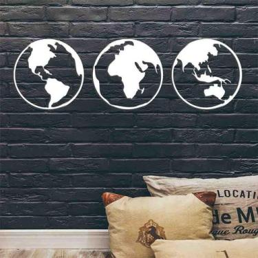 Imagem de Quadro Mandala Decorativo Mapa Mundi Vazado - Mdf 3Mm 003 - Decoarts