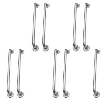 Imagem de Alça de Apoio Kit 9 Unidades Barra Inox 70cm Acessibilidade Idoso Gest