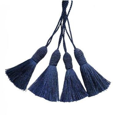 Imagem de Acessorio decorativo para cortina penelope 4pcs - Niazitex, MARINHO