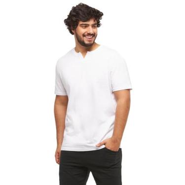 Imagem de Camiseta Basica Gola Portuguesa C3 - Wooks, G, Branco