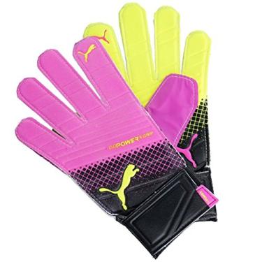 Imagem de Puma EvoPower Grip 4.3 Tricks GoalKeeper Pink Glo/Safety Yellow/Black Gloves - 10