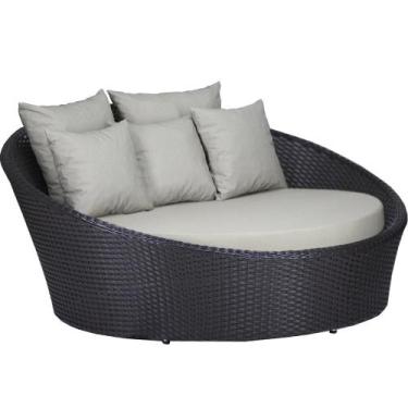 Imagem de Chaise Sofá Livia Varanda Jardim Trama Original, Tabaco