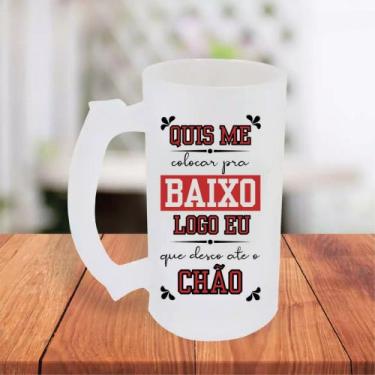 Imagem de Caneca De Chopp Jateada Personalizada Frase Engraçada Quis Me Colocar 