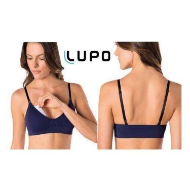 Imagem de Sutiã com Bojo Removível Loba Touch + Lupo 41901, Preto, GG