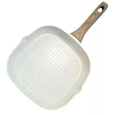 Imagem de Grill Mimo PS24GM Quadrado 24 cm Baquelite Branco - Mimo Style