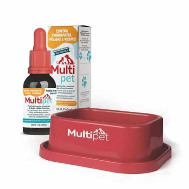 Imagem de Multipet Medicamento Natural contra carrapatos, pulgas e vermes 30ml +