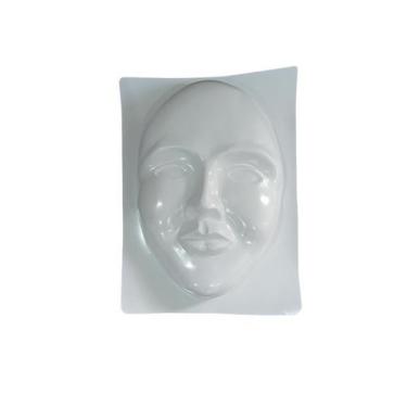 Imagem de Mascara Decorativa Grande Rosto Branco Carnaval 72x52x17 Cm - Studio D