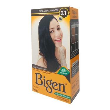 Imagem de Tintura Para Cabelo 2.1 88 Preto Azulado Luminoso - Bigen