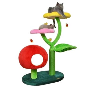 Imagem de Grande gato árvore torre condomínios cogumelo gato brinquedos arranhando post e casas para gatos produtos para animais de estimação escalada jogo prateleiras caverna presente(Style B)