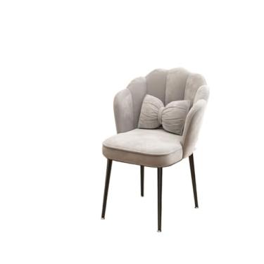 Imagem de Cadeira de escritório ergonômica Cloud Comfort - perfeita para uso doméstico e escritório (esponja confortável] pernas pretas - cinza claro [almofada borboleta])