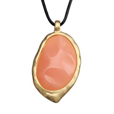 Imagem de joymiao Colares Boho para mulheres, cordão com pingente, colar longo de prata, vintage, suéter, joias hippie, presentes para mulheres e meninas, Couro sintético, Sem Pedra Preciosa