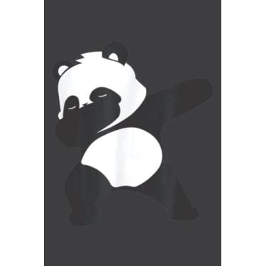 Imagem de Dabbing Panda Funny Panda Bear: Journal Ruled Notebook with Premium Paper, 6" x 9", Inner Pocket, 100 Pages