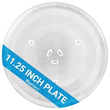 Imagem de [Atualização] Placa de vidro para micro-ondas BlueStars 11,25"/28,5 cm - Substitui WB49X10097 WB39X0078 WB49X10034 EAP651544 PS651544 - ajuste universal fornos de micro-ondas Samsung LG Hotpoint de