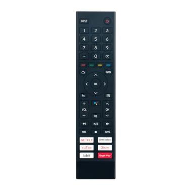 Imagem de ERF3AA80 Controle remoto substituído por voz adequado para Smart TV Android Hisense A45H 43A4H 40A4H 32A45HF 32A4H 32A45FH com microfone