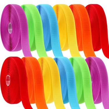 Imagem de Zonon 12 rolos de tiras de marcador de carpete de nylon em massa para professores de sala de aula e distanciamento social marcadores coloridos de piso de carpete materiais de educação infantil