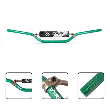 Imagem de Guidão Vyrus 22mm Cross Bar C/ Barra Protetor Espuma Trilha Motocross