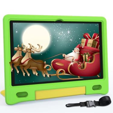 Imagem de YACXBTK Tablet para crianças de 10,1 polegadas, Android 14, 6000 mHA, 8 GB de RAM + 64 GB de ROM (expansível para crianças de 1 TB para crianças de 3 a 12 anos com capa e cordão WiFi6 Google Kids
