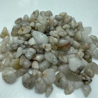 Imagem de Pedra quartzo fumê rolado pacote com 500g - qualidade A - PEDRA MAGICA