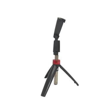 Imagem de Bastão de Selfie com Tripé, 70cm, Controle Bluetooth Sem Fio, Base Giratória 360°, Preto e Branco (Preto)