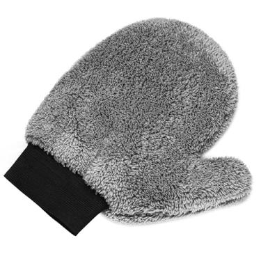 Imagem de Luva Esponja Para Polimento Lavagem Automotiva Não Risca A Pintura Lavar Carro