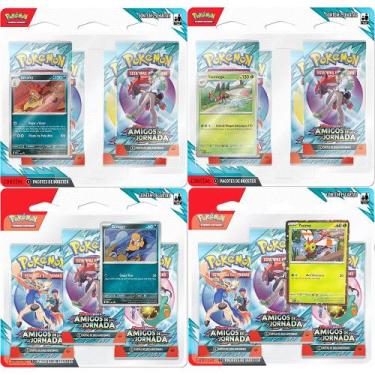 Imagem de Coleção Pokemon 2025 Amigos de Jornada Blister Triplo e Quadruplo Scra